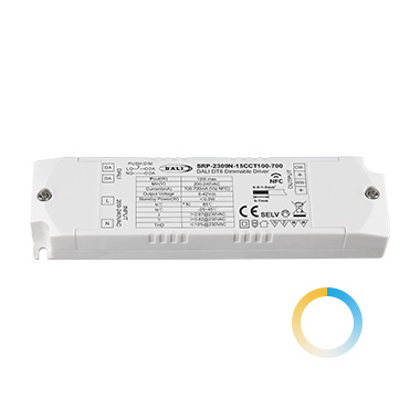15W 恒流 NFC DALI-2 DT8 調光調色電源100-700mA