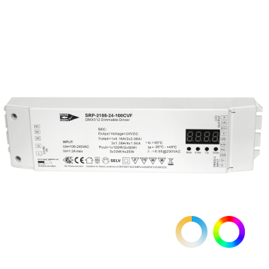 100W恒壓24V DMX 512 驅動電源 